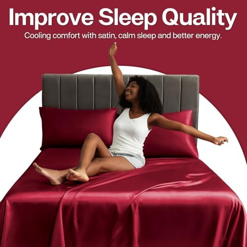 MR&HM Satin Pillowcase 2 Pack, King Size 20"x40" - Image 4