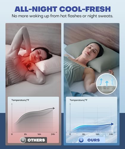 Ultra-Chill Cooling Pillowcase for Hot Sleepers, Softer Than Silk Pillow Cases - Image 3