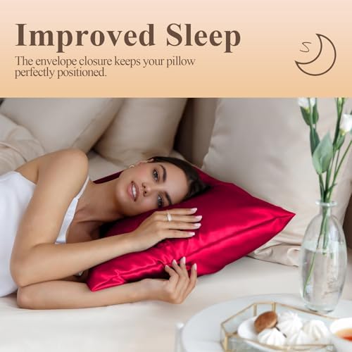 Silk Like Satin Pillowcase King Size, 2 Pack, 20x36 Inches - Image 5