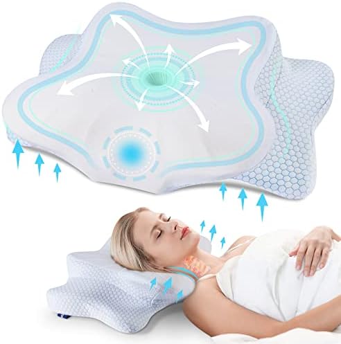 DONAMA Cervical Pillow for Neck and Shoulder, Contour Memory Foam Pillow by DONAMA