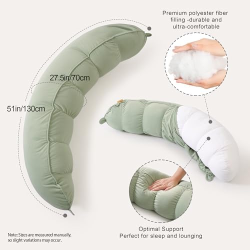 Peallow – Long Round Body Pillow - Image 3