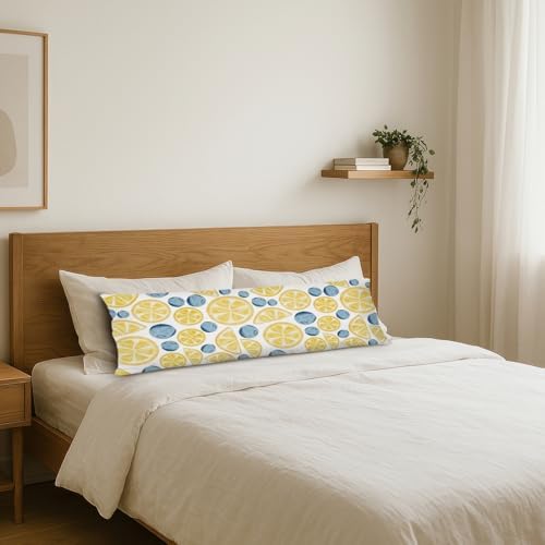 Blueberry and Lemon Body Pillow Pillowcase - Image 2