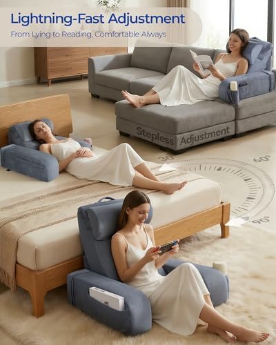 Kayfia Reading Pillow, 30-90° Stepless Adjust Angle & Height - Image 3