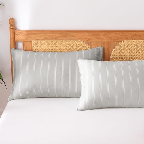 Amazon Basics Stripe Cooling Pillow Cases - Image 2