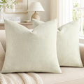 decorUhome Chenille Decorative Throw Pillow Covers 16x16 Set of 2 by decorUhome
