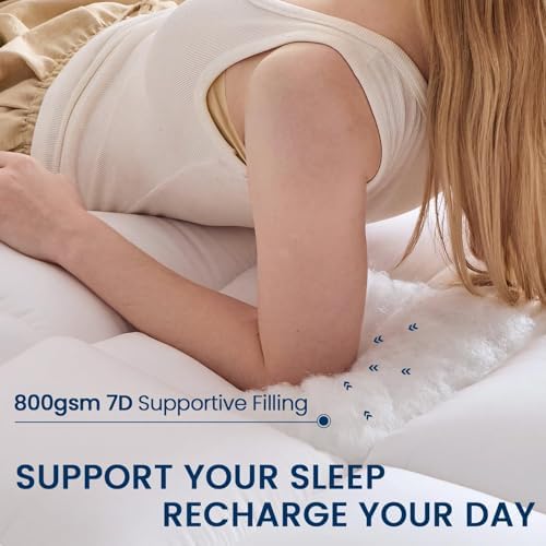 YUGYVOB Twin Mattress Topper Extra Thick, Cooling Plush Mattress Pad - Image 3