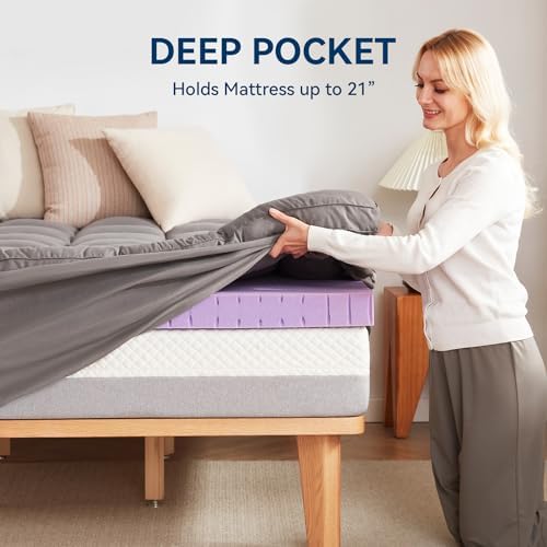 BDEUS Dual Layer 5 Inch Memory Foam Mattress Topper California King Size - Image 6