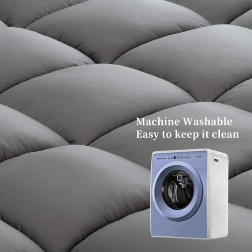 COONP Full XL Mattress Topper, Extra Thick Pillow Top Mattress Pad Cover - Image 7