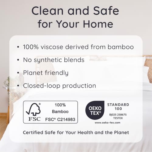 Bambaw 100% Viscose Derived from Bamboo Fitted Sheet Twin XL – Twin XL Single - Image 7