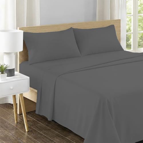 Feather & Stitch 100% Cotton Sateen 500 TC Queen Size Bed Sheet Set - Image 2
