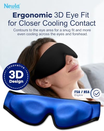 Cooling Gel Eye Mask for Puffy Eyes, Larger Full-Eye Contour Cold Compress - Image 2
