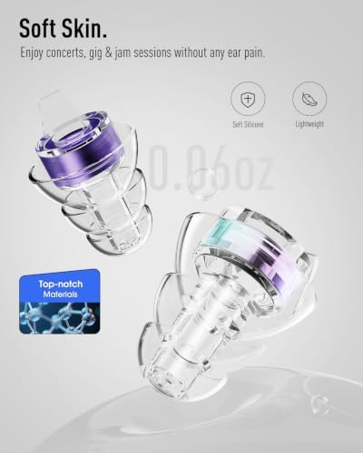 Hearprotek Concert Ear Plugs, 2 Pairs High Fidelity Ear Plugs - Image 4