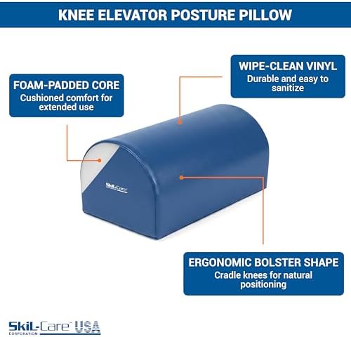 Skil-Care Knee Elevator Bolster, Half Round Foam, Wipe-Clean Vinyl - Image 3
