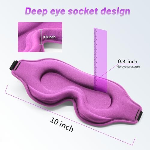 Sleep Mask for Men and Women, Lash Extensions 3D Eye Mask - Image 4