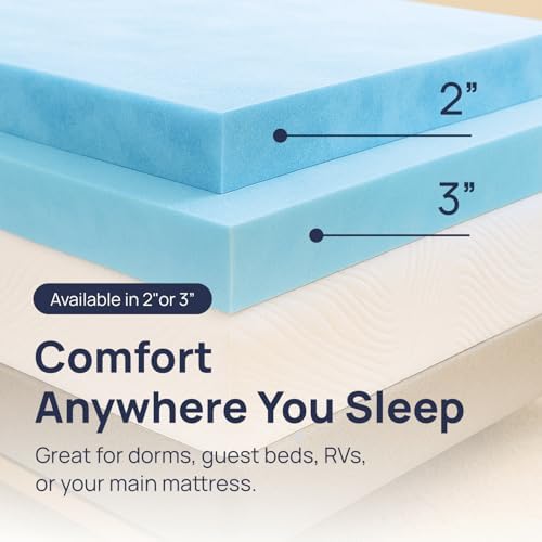 Sure2Sleep Gel Swirl Memory Foam Mattress Topper - Image 6