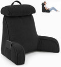 Reading Pillow for Bed with Detachable Neck Roll and Shredded Memory Foam by Unknown