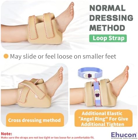 3D Heel Protectors for Pressure Sores, Ankle Elevation Pillow Foot Support - Image 6