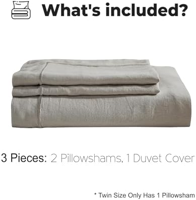 Simple&Opulence 100% French Linen Duvet Cover Set - Image 5