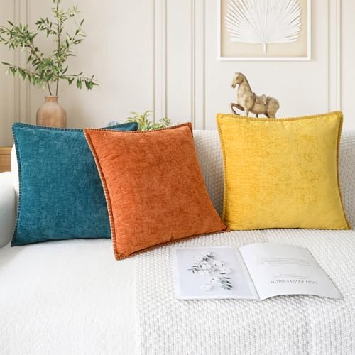 CaliTime Fall Decorative Throw Pillow Covers 20 X 12 Inches Burnt Orange - Image 5