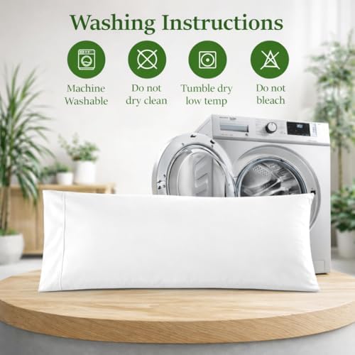 Cotton Delight Organic Cotton Body Pillow Cover 20x72 – 600 Thread Count Sateen - Image 6