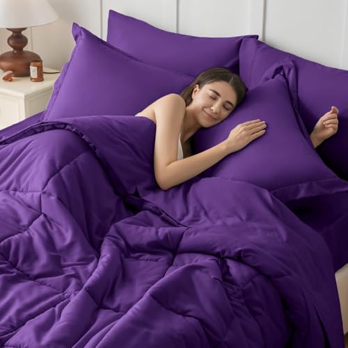 JOLLYVOGUE Queen Comforter Set, Ultra-Soft Bed in a Bag Queen Size 7 Pieces - Image 6