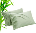 TELUS Green Pillow Cases Queen Size 2 Pack, Bamboo Rayon Cooling Pillowcases by TELUS