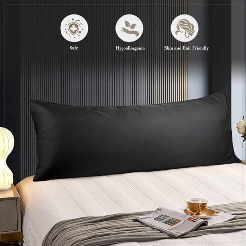 WishSmile Body Cooling Pillowcase Long Pillow Case Breathable Cool Silky Soft - Image 4