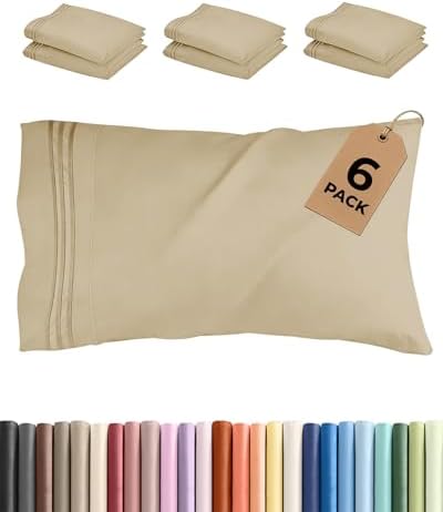 King Standard Pillow Cases Set of 6 by CGKUnlimited