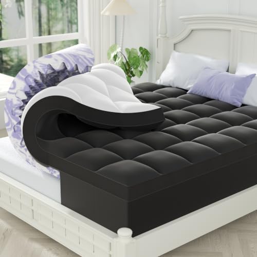 ChiXpace Dual Layer 5 Inch Memory Foam Mattress Topper Queen by ChiXpace