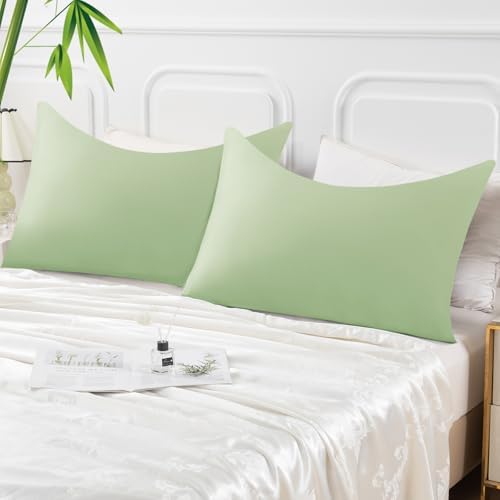 Curved Pillow Case King Size, Side Sleeper Pillow Cases Cover Cooling Rayon - Image 7