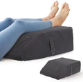 BIEEZZK Leg Pillow Elevation Blood Circulation, 23.6×16.8×8in, Velvet Grey by EnjoyaBetterLifeFromHere
