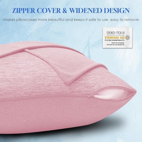 CHOSHOME Cooling Pillow Cases Zipper Pillow Covers Q-Max > 0.45 Zippered - Image 5