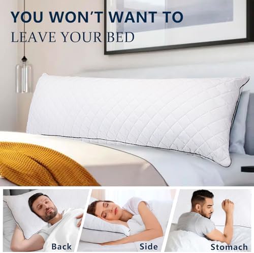 1 MIDDLE ONE Body Pillow, Memory Foam Body Pillows - Image 6