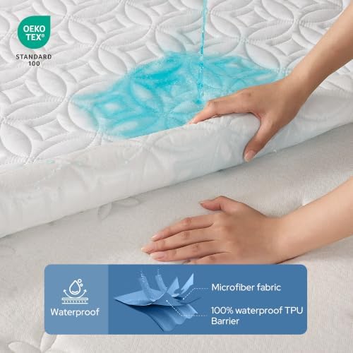 BEDLORE Waterproof Mattress Protector, King Size Mattress Pad - Image 3