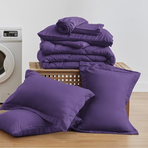 Love's cabin Oversized Queen Comforter Set, 7 Pieces Bed in a Bag, All Season - Image 6