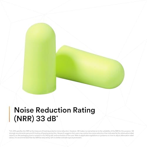 3M Ear Plugs, E-A-Rsoft Yellow Neons 391-1005, Slightly Longer - Image 5