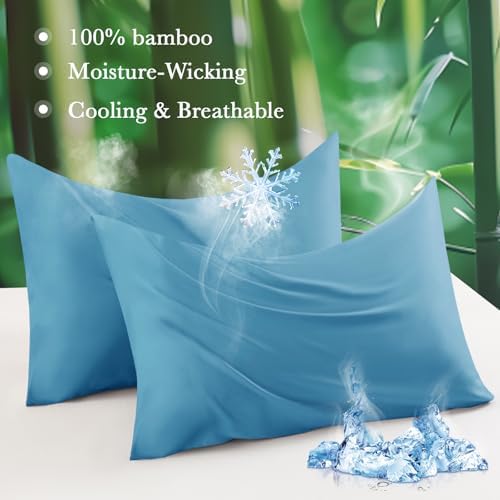 Curved Pillow Case Queen Size, Side Sleeper Pillow Cases Cover Cooling Rayon - Image 2