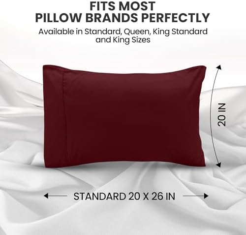 Pillow Covers Standard Set of 4, Soft and Comfy Pillow Cases - Image 2