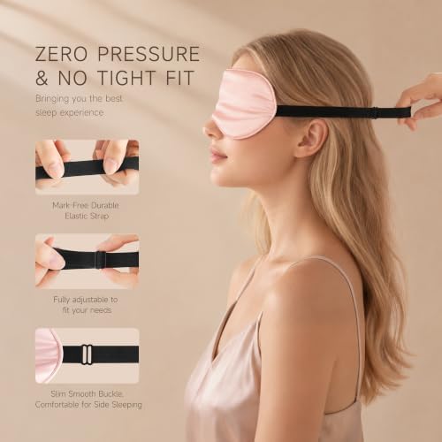 Silk Sleep Mask, Light Blocking Eye Mask - Image 4