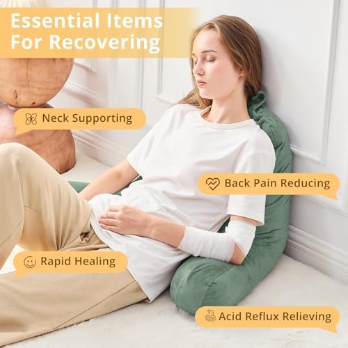 Sasttie Reading Pillow for Bed, Back Pillow for Sitting Up - Image 6