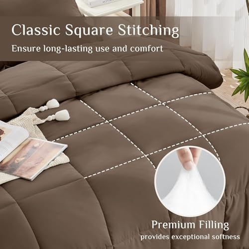 JOLLYVOGUE Queen Comforter Set, Ultra-Soft Bed in a Bag Queen Size 7 Pieces - Image 3