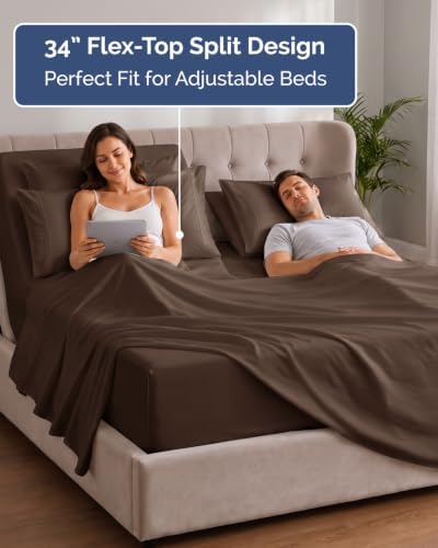 Extra Deep Flex Top Split Head King Sheet Set - Image 3