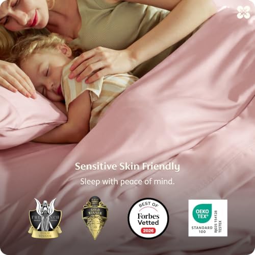 Bedsure PureWoven 100% Viscose Derived from Bamboo, Queen Sheets - Image 2