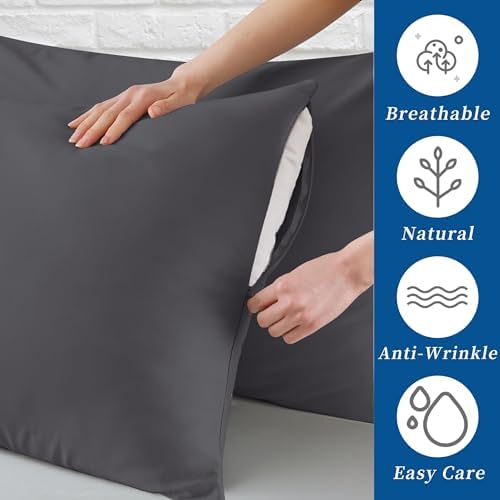 Toddler Pillow Protector Set of 2, 100% Egyptian Cotton Pillow Cases - Image 2