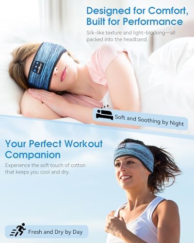 MUSICOZY Sleep Headphones Bluetooth Headband Headphones - Image 2