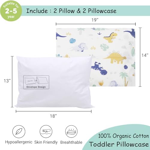 ZPECC Toddler Pillow with Pillowcase 2 Pack - Image 2