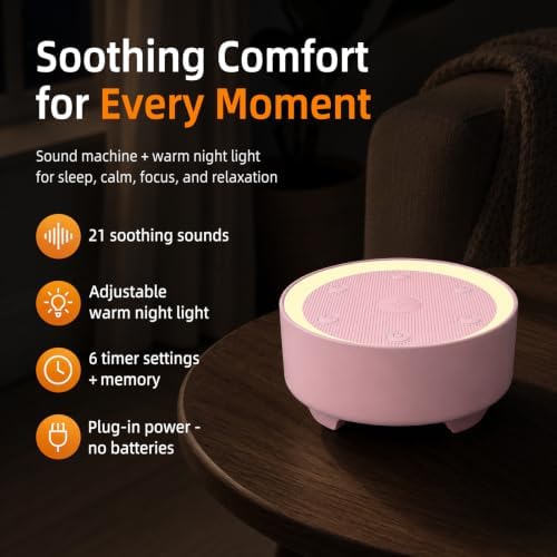 Kipcush White Noise Machine for Sleeping, Baby & Adults, High-Fidelity - Image 2