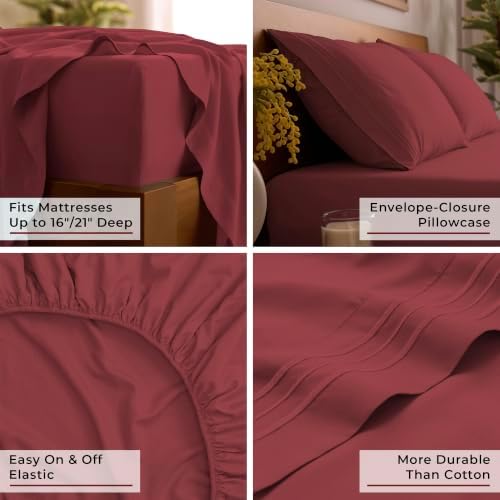 Mellanni Iconic 4-Piece, Ultra Soft Sheet Set - Image 5
