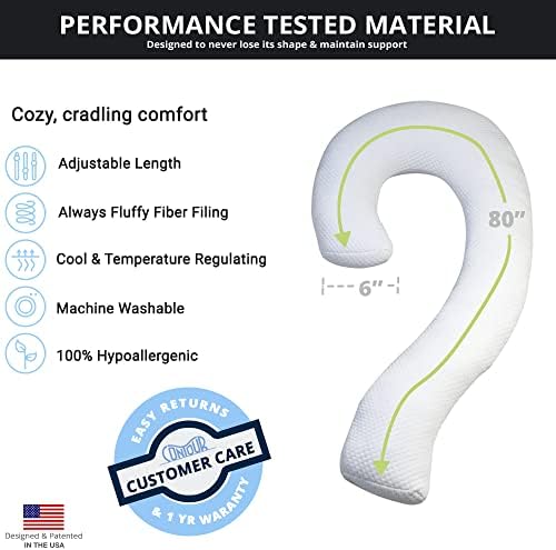 Contour Swan Body Pillow w/Pillowcase Cool XL - Image 6