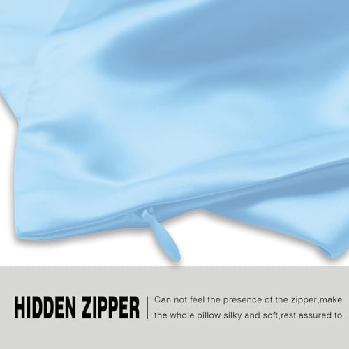 Silk Pillow Cases 2 Pack, Soft Breathable and Sliky Queen Size Pillow Cases Set - Image 4